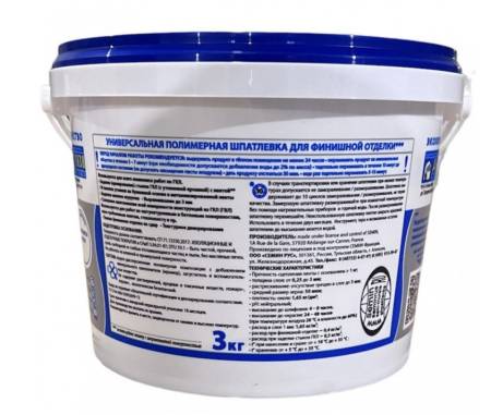 Шпатлевка финишная универсальная SEMIN CE 78 3кг (синяя крышка) A1078blue. Артикул A1078blue