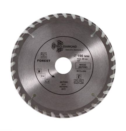 Диск пильный TRIO-DIAMOND (Трио-Диамонд) 190*20*36Т FLL844. Артикул FLL844