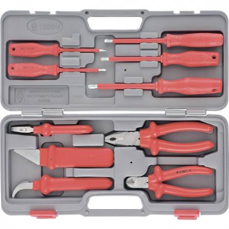 Набор "Электомонтажник-3", пластиковый бокс (НИЗ) Россия 13446. Артикул 13446