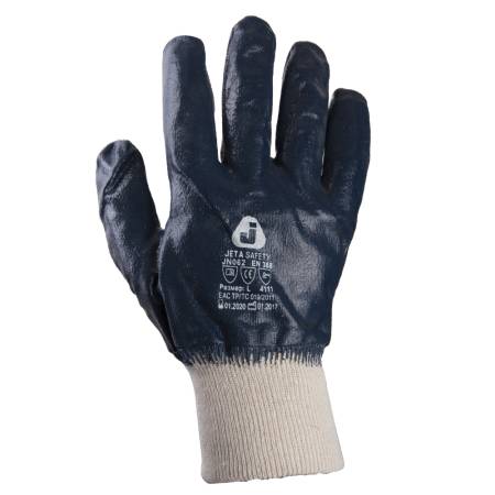 Промышленные перчатки с полным нитриловым покрытием JETA SAFETY JN062-L. Артикул JN062-L