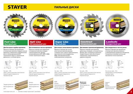 Диск пильный по дереву STAYER Super line 250 x 32мм 60Т точный рез 3682-250-32-60. Артикул 3682-250-32-60