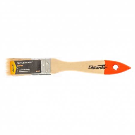 Кисть плоская Slimline 1" (25 мм), натуральная щетина, деревянная ручка Sparta 824205. Артикул 824205