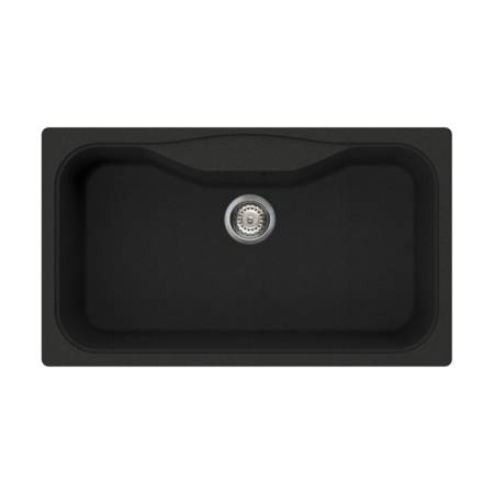 Кухонная мойка Omoikiri Maru 86-BL Tetogranit/черный 4993138. Артикул 4993138