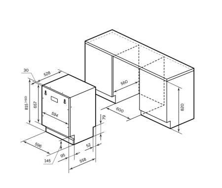 Посудомоечная машина встраиваемая LEX PM 6063 A CHMI000202. Артикул CHMI000202