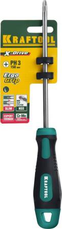 Отвертка KRAFTOOL Х-Drive PH3x150 250072-3-150. Артикул 250072-3-150