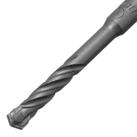 Бур по бетону, 8 x 110 мм, SDS Plus c крестовой пластиной Matrix 70628. Артикул 70628