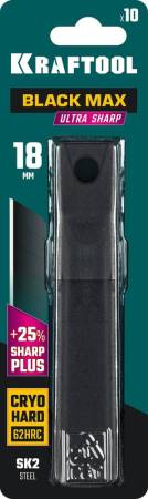 Лезвия сегментированные KRAFTOOL BLACK MAX 18 мм 8 сегментов 10 шт 09602-18-S10. Артикул 09602-18-S10