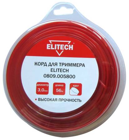 Корд для триммера 0809.005800 ELITECH 182220. Артикул 182220
