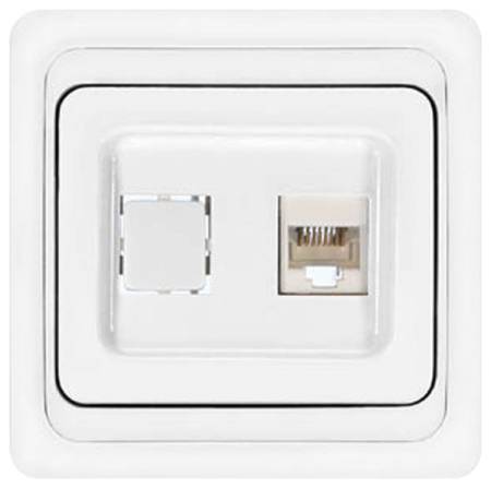 Розетка компьютерная, скрытая установка "UNIVERSAL" 84016. Артикул 84016