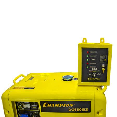 Дизельный генератор CHAMPION DG6501ES+ATS. Артикул DG6501ES+ATS
