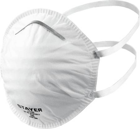 Коническая полумаска фильтрующая STAYER K-80 FFP1 11109_z01. Артикул 11109_z01
