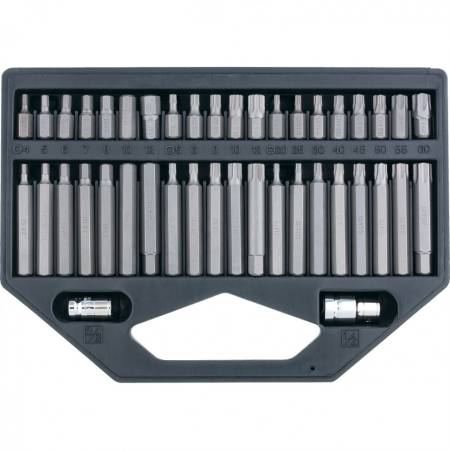 Набор бит HEX, TORX, SPLine, хвостовик-шестигранник 1/2, CrV, 42 шт. Stels 11318. Артикул 11318