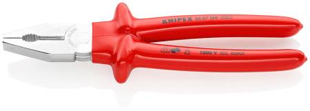 Плоскогубцы комбинированные VDE, 250 мм, хром, KNIPEX KN-0307250. Артикул KN-0307250