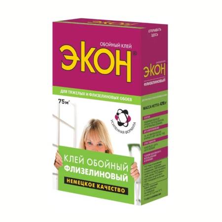 Клей для обоев Экон Флизелиновый (470 г). Артикул тов-172778