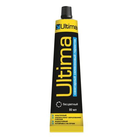 Герметик силиконовый санитарный бесцветный ТЮБИК ULTIMA, 80ml USTDN80107. Артикул USTDN80107
