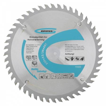 Пильный диск по дереву 230 x 32/30 x 48Т Gross 73333. Артикул 73333