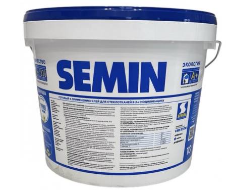 Клей для стеклохолста SEMIN COLLE TOILE DE VERRE AIRLESS blue cover синяя крышка 10кг A2136airless. Артикул A2136airless