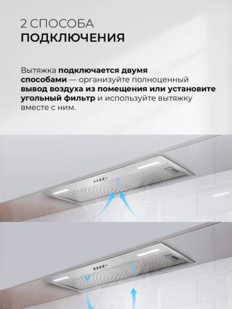 Вытяжка кухонная встраиваемая LEX HYPER 900 Inverter WH CHAT000161. Артикул CHAT000161
