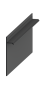 Плинтус алюминиевый скрытый без пятки Чёрный RAL 9005 ProDesign pdwbm. Артикул pdwbm