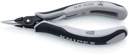 Плоскогубцы захватные прецизионные для электроники ESD, KNIPEX KN-3452130ESD. Артикул KN-3452130ESD