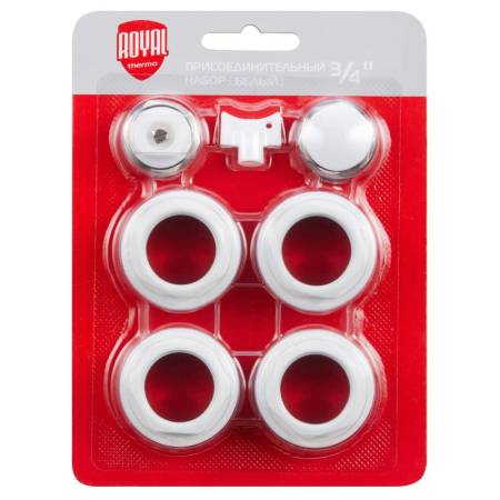 Набор присоединительный Royal Thermo 3/4'' white. Артикул НС-1156779