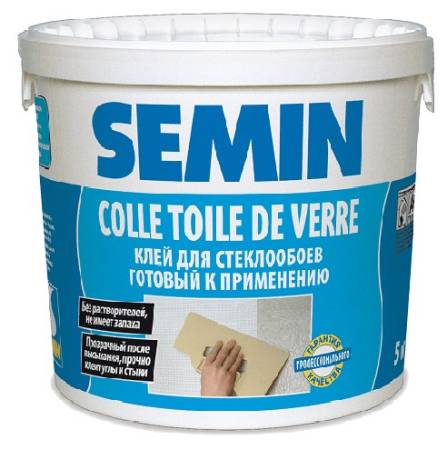 Клей для стеклообоев SEMIN COLLE TOILE DE VERRE / КОЛЬ ТДВ 5кг A0361. Артикул A0361