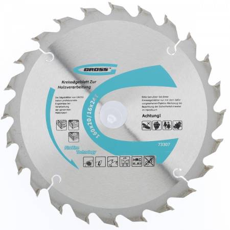 Пильный диск по дереву 160 x 20/16 x 24Т Gross 73307. Артикул 73307