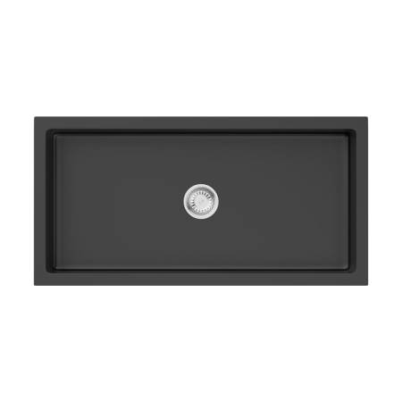 Кухонная мойка Omoikiri Mikura 91-BL Natceramic/черный 4997087. Артикул 4997087