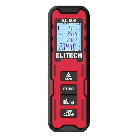 Дальномер Elitech ЛД 80К E0301.006.00 209207. Артикул 209207