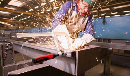 Струбцина цельнометаллическая 100/60, 6 кН, 2К ручка BESSEY BE-GZ10-2K. Артикул BE-GZ10-2K