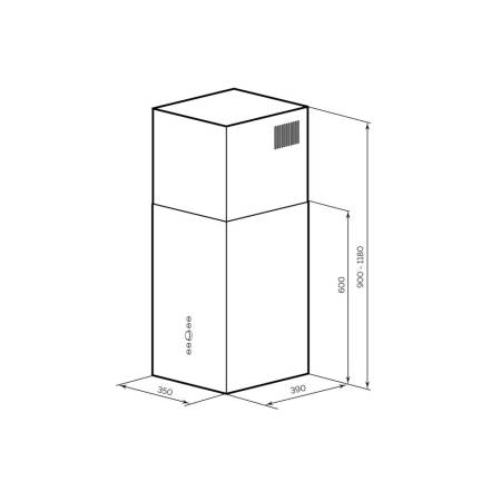 Вытяжка кухонная декоративная LEX MONO 400 INOX CHTI000416. Артикул CHTI000416