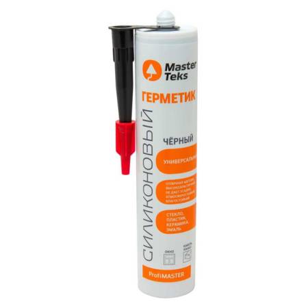 Герметик силиконовый, универсальный, 0,29 черный, MasterTeks PM 9781648. Артикул 9781648