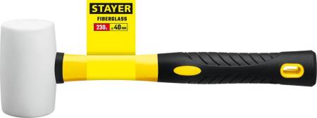 Белая резиновая киянка STAYER PROFI 230 г 20533-230. Артикул 20533-230