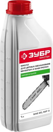 Масло ЗУБР для пильных механизмов минеральное 1л ЗМПМ-М. Артикул ЗМПМ-М