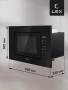 Микроволновая печь встраиваемая  LEX BIMO 20.02 BL CHGA100001. Артикул CHGA100001