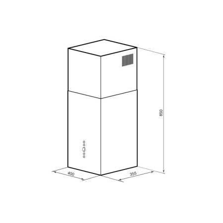 Вытяжка кухонная декоративная LEX ALTO 400 BLACK CHTI000399. Артикул CHTI000399