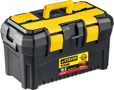 Ящик для инструмента "TITAN-19" пластиковый STAYER 38016-19. Артикул 38016-19
