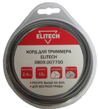 Корд для триммера 0809.007700 ELITECH 188767. Артикул 188767