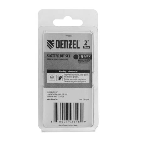 Набор бит, SL7x50, 5 шт. Denzel 7711313. Артикул 7711313