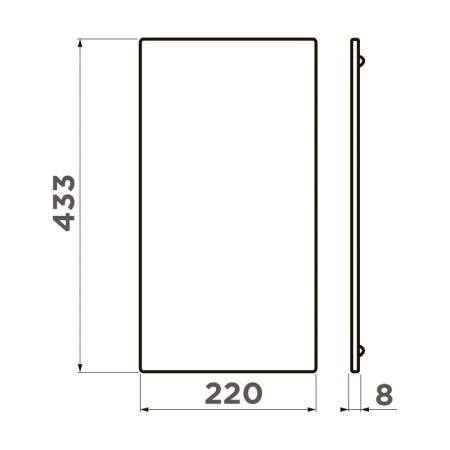 Разделочная доска Omoikiri CB-SINTESI-M-WD 4999097. Артикул 4999097