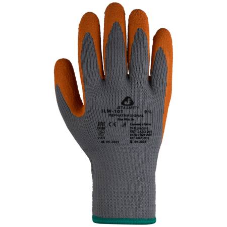 Трикотажные перчатки с латексным покрытием JETA SAFETY JLW-101-L. Артикул JLW-101-L