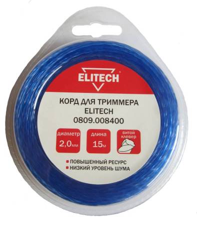 Корд для триммера 0809.008400 ELITECH 188774. Артикул 188774