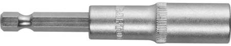 Бита KRAFTOOL с торцовой головкой удлиненная Cr-V хвостовик E 1/4" 10мм 26396-10. Артикул 26396-10