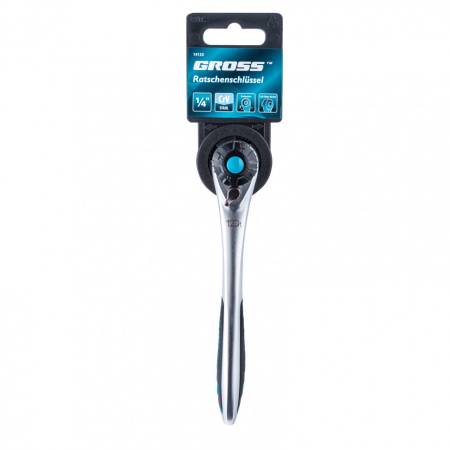 Ключ трещоточный, 120 зубьев 1/4" Gross 14135. Артикул 14135