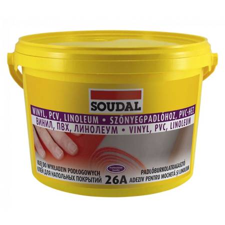 Клей для напольных покрытий SOUDAL 26а, 5 кг 107642. Артикул 107642