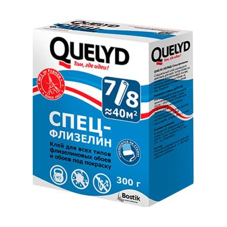Клей для обоев Quelyd Спец-Флизелин (0,3 кг). Артикул тов-006790