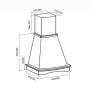 Вытяжка кухонная рустика LEX ASTORIA 600 White RUVI000402. Артикул RUVI000402