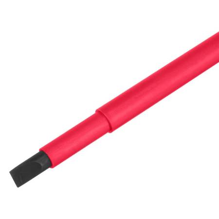 Отвертка Insulated, SL8 x 150 мм, CrMo, до 1000 В, двухкомпонентная рукоятка Matrix Professional 129. Артикул 12922