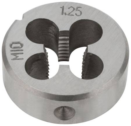 Плашка метрическая, легированная сталь М10х1,25 мм FIT 70827. Артикул 70827