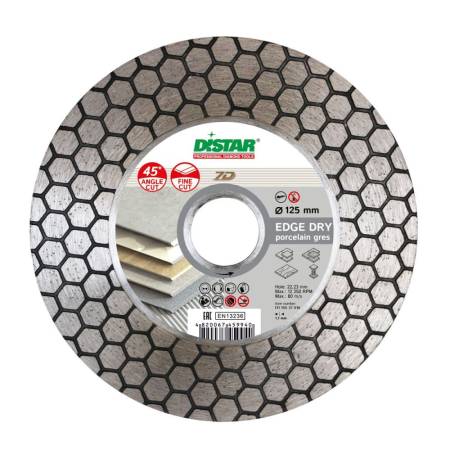 Круг алмазный отрезной 1A1R 125x1,6x25x22,23 Edge Dry DiStar 11115537010. Артикул 11115537010